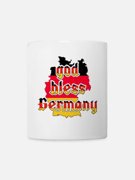 god bless germany - Tasse - Weiß