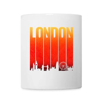 LONDON Skyline Gradient Bars - Tasse - Weiß - Vorne