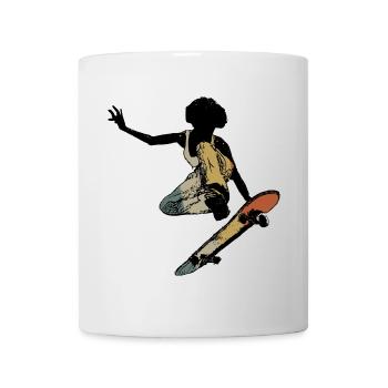 Retro Skater - Tasse - Weiß - Vorne