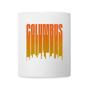 Columbus Sonnenuntergang Skyline - Tasse - Weiß - Vorne