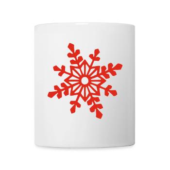 Red snowflake - Mug - white - Front