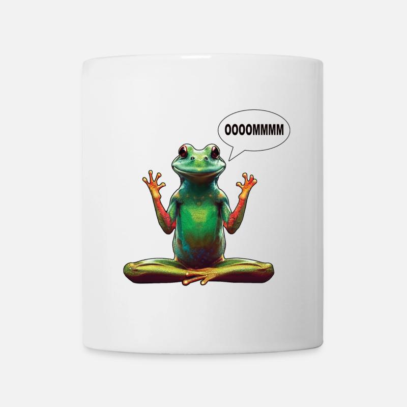 Grenouille de yoga - Mug blanc - blanc