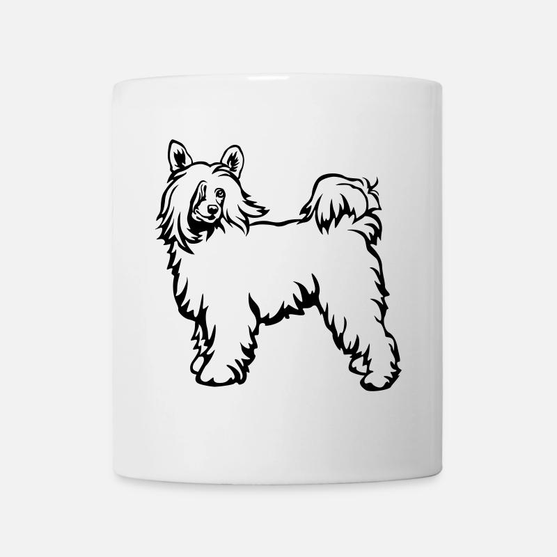 Chinese Crested Powderpuff - Tasse - Weiß