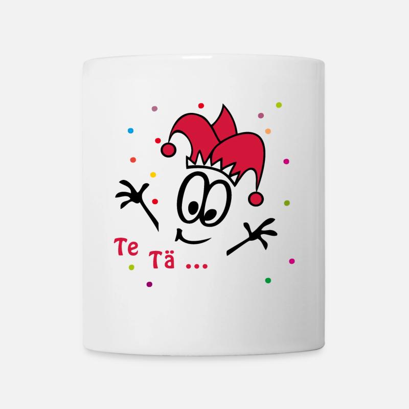 Fasching, Karneval, Konfetti - Tasse - Weiß
