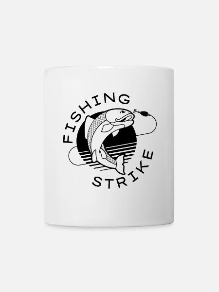 Angeln, Angeln, Angelfächer - Tasse - Weiß