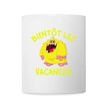 vacances, partir en vacances, besoin de vacances - Mug blanc - blanc - Devant