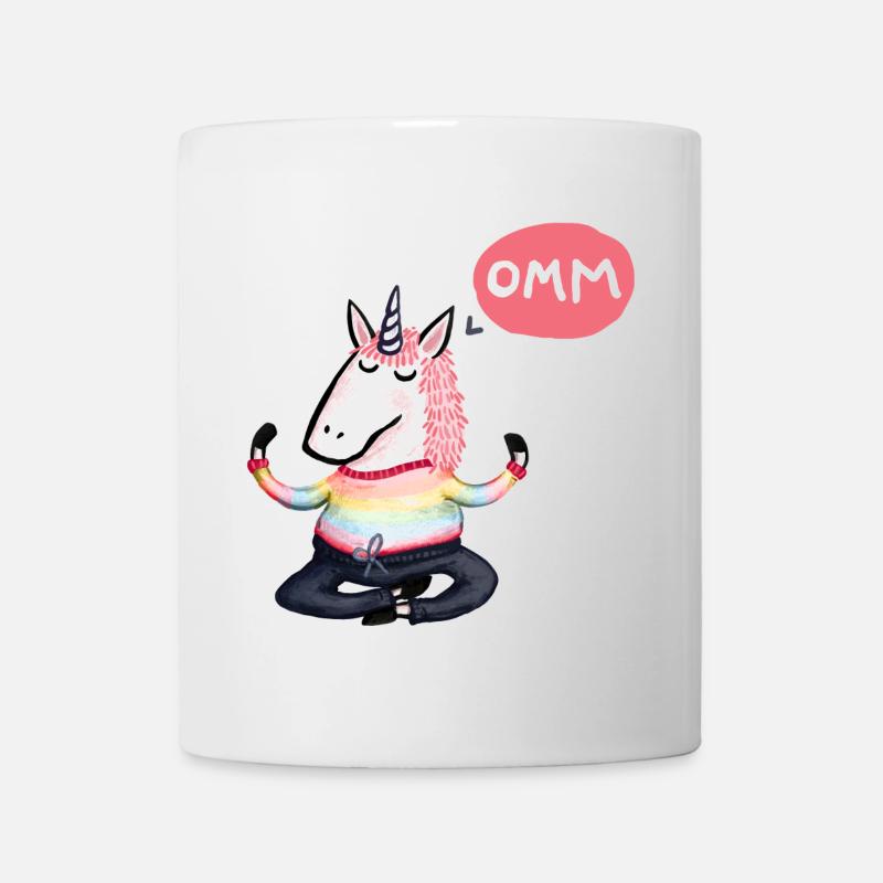 Yoga Unicorn omm - Mug - white