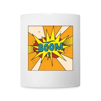 Boom Comic Explosion Stil - Tasse - Weiß - Vorne