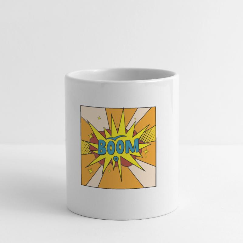 Boom Comic Explosion Stil Tasse