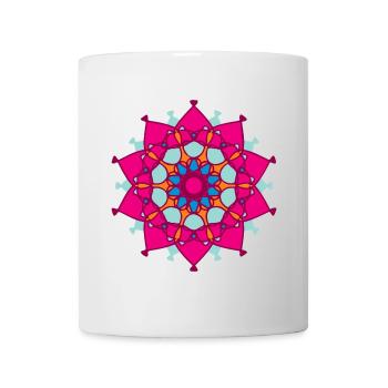 Yoga Star Pink Mandala Mediatation Yogi Decorative - Mug - white - Front