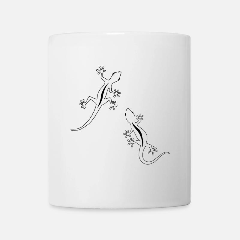 Deux lézards - Mug blanc - blanc