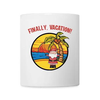 Santa Claus Holiday Nikolaus Finally Vacation - Mug - white - Front