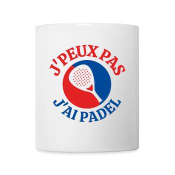 Padel, fan de Padel, jouer au Padel - Mug blanc - blanc - Devant