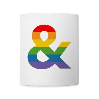 LGBT Rainbow Tshirt and LGBT lgbtqi queer - Mug - white - Front