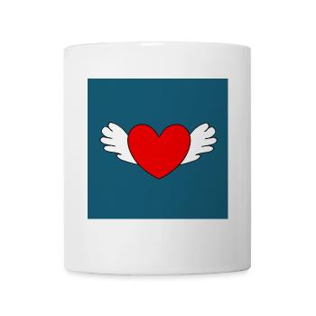 Saint-Valentin cœur rouge, st.valentin - Mug blanc - blanc - Devant