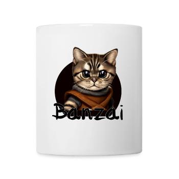 Banzai Cat Space Adventure - Mug - white - Front