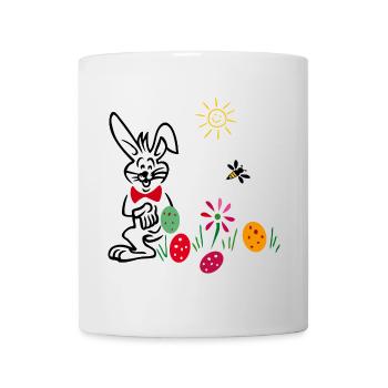 Osterhase Osterfest - Tasse - Weiß - Vorne