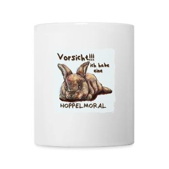 Hoppelmoral - Tasse - Weiß - Vorne