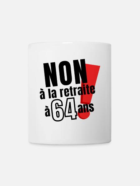 réforme des retraites, retraité, réforme Macron - Mug blanc - blanc