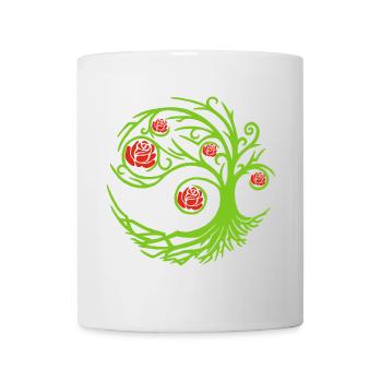 Strange rose bush - Mug - white - Front