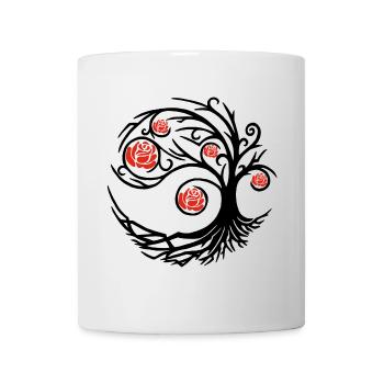 Seltsame schwarze Rose - Tasse - Weiß - Vorne