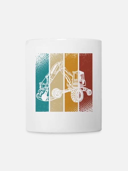 Bagger - Tasse - Weiß