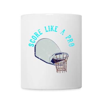 Citation motivante sur le basketball - Mug blanc - blanc - Devant