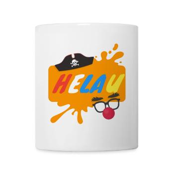 Helau Splash Karnevaldesign - Tasse - Weiß - Vorne