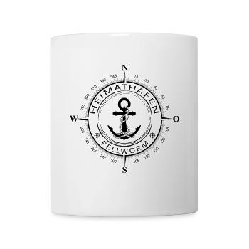 Heimathafen Pellworm - Tasse - Weiß - Vorne