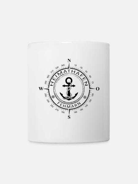 Heimathafen Fehmarn - Tasse - Weiß