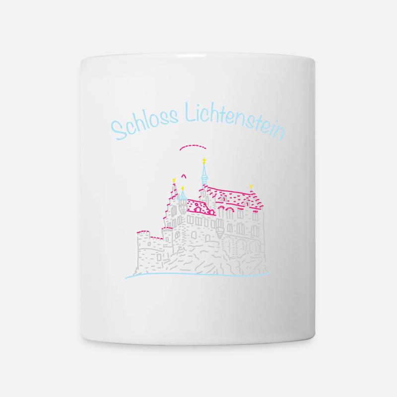 Schloss Lichtenstein, Märchenschloss, Deutschland - Tasse - Weiß