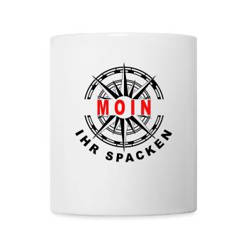 Moin ihr Spacken - Tasse - Weiß - Vorne