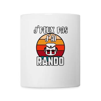 J’peux pas j’ai rando - Mug blanc - blanc - Devant
