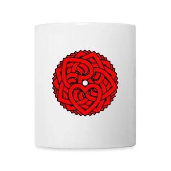 Ornement Heart Circle | L’art de l’amour - Mug blanc - blanc - Devant