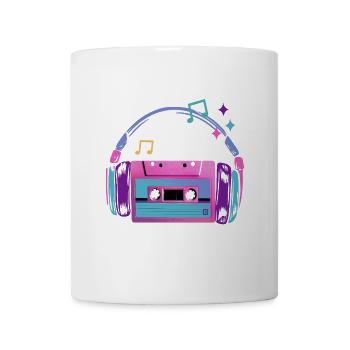 Casque Cassettes - Mug blanc - blanc - Devant