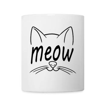 Meow - Mug blanc - blanc - Devant