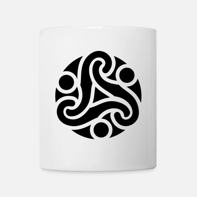 Symbole celtique de protection (noir) - Mug blanc - blanc