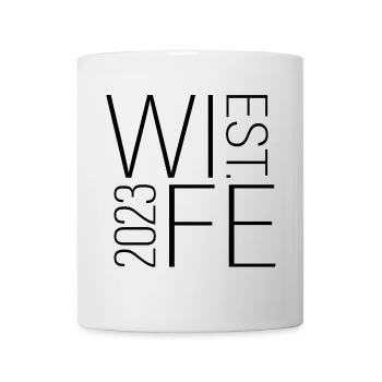 Wife Est. 2023 Married Couple Matching Wedding - Mug - white - Front