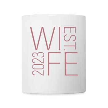 Wife Est. 2023 Married Couple Matching Wedding - Mug - white - Front