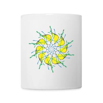 Zufallsmuster gekreist - Tasse - Weiß - Vorne