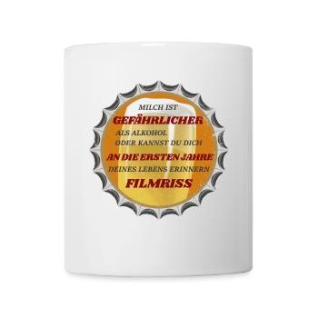 LE LAIT EST PLUS DANGEREUX - Mug blanc - blanc - Devant