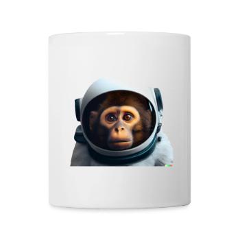 Singe Astronaute - Mug blanc - blanc - Devant