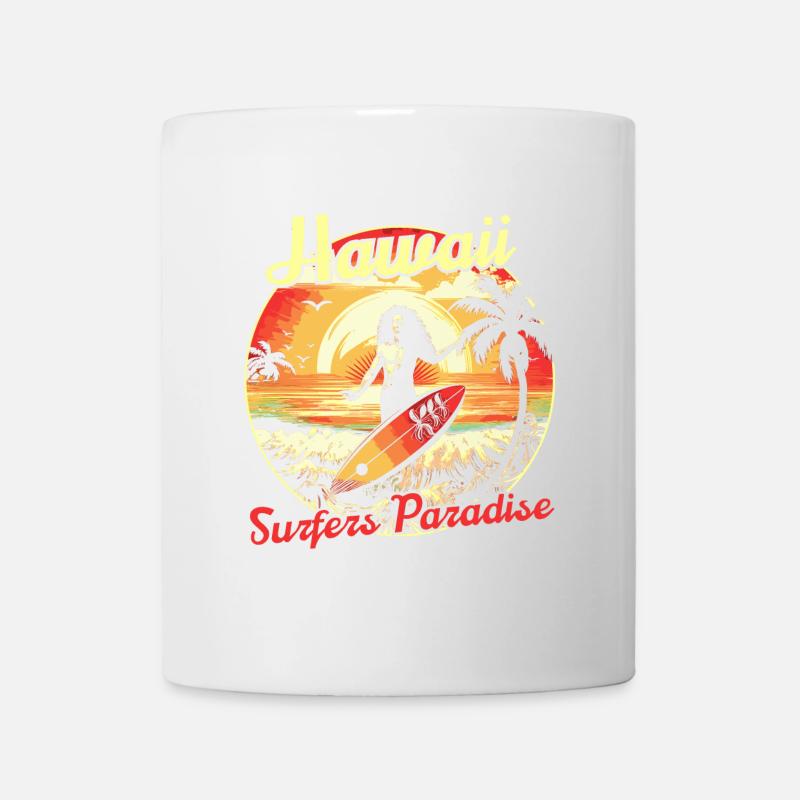 Hawaii Surfers Paradise - Mug - white