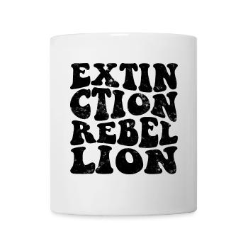 Extinction Rebellion Retro schwarz - Tasse - Weiß - Vorne