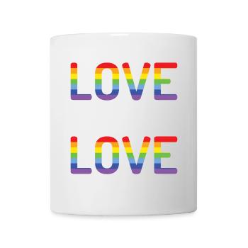 Mois de la fierté - L’amour c’est l’amour - Mug blanc - blanc - Devant
