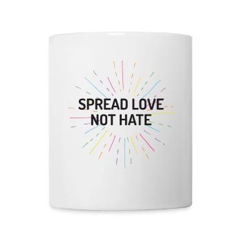 Pride Month - Liebe statt Hass verbreiten - Tasse - Weiß - Vorne