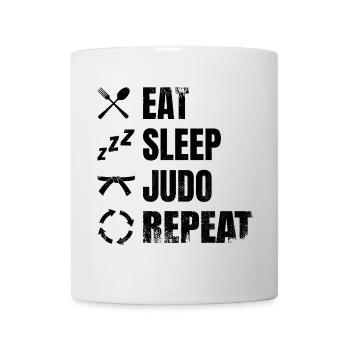 Eat Sleep Judo Repeat - Mug - white - Front