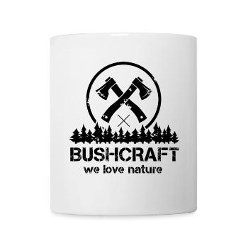 bushcraft logo wald Outdoor survival Axt icon - Tasse - Weiß - Vorne