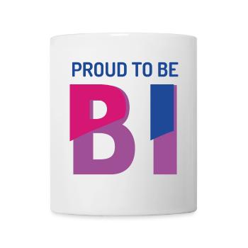 Stolz darauf, bisexuell zu sein - Tasse - Weiß - Vorne