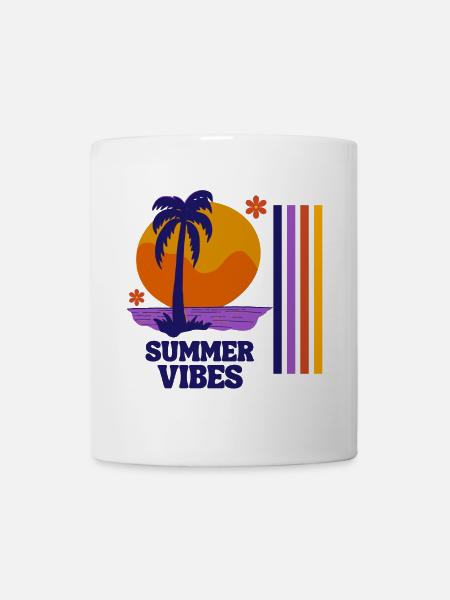 vacances d'été, vacances, vacances à-la mer - Mug blanc - blanc